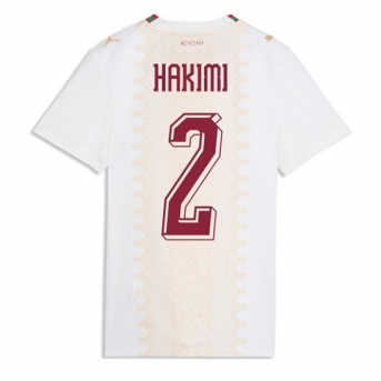Billige Fotballdrakt Marokko Achraf Hakimi #2 Replika Bortedrakt Dame VM 2026 Kortermet